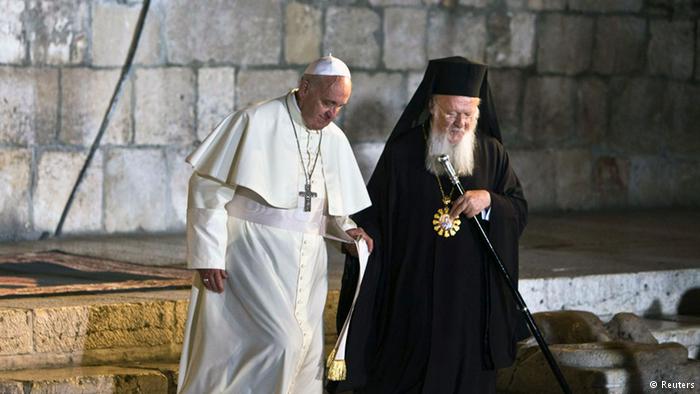 Pope Patriarch Bartholomew Jerusalem